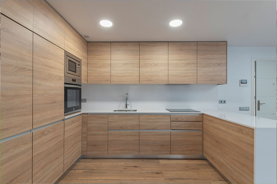 Ejecución de obra realizada por Dromstudio, cocina de Industrias